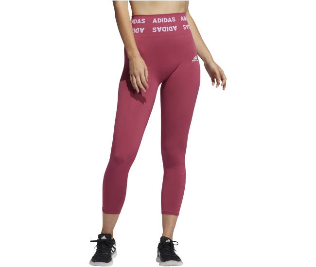 Womens high waisted compression 7/8 leggings adidas AEROKNIT 78