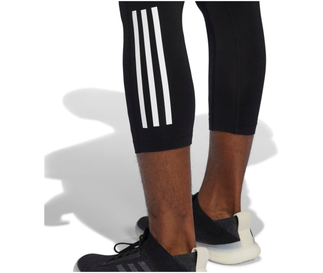 Mens compression 3/4 leggings adidas TF 34 TIG 3S black