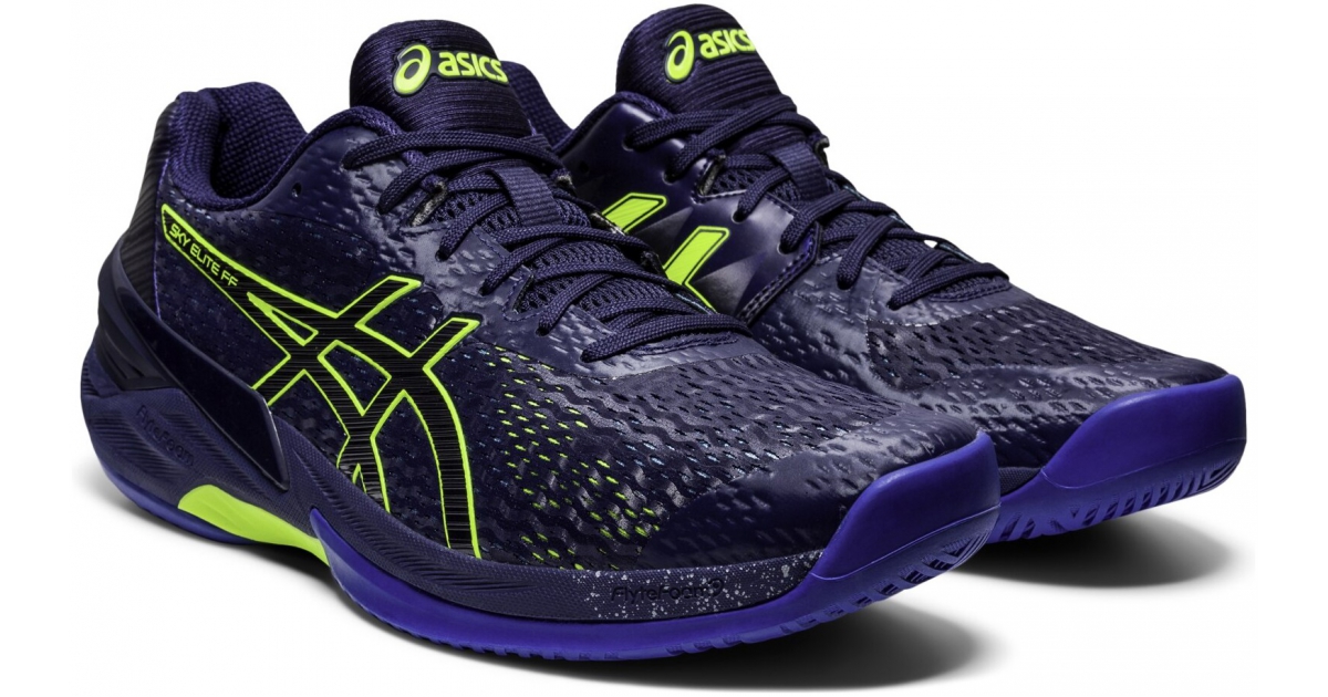 Asics volleyball shoes blue online