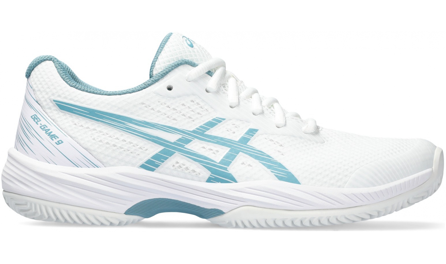 Womens tennis shoes Asics GEL-GAME 9 CLAY/OC W white | AD Sport.store