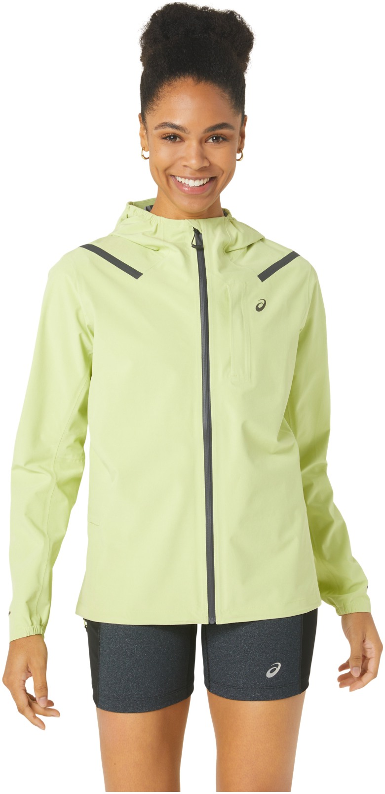 Womens sports jacket Asics ACCELERATE WATERPROOF 2.0 JACKET W yellow AD Sport.store