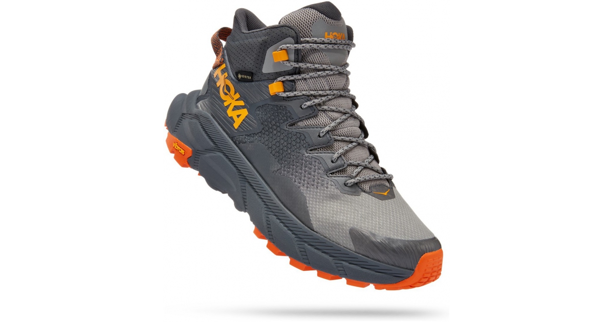 Mens outdoor shoes Hoka TRAIL CODE GTX orange | AD Sport.store