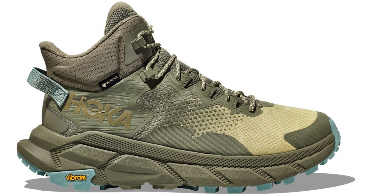 Mens outdoor shoes Hoka TRAIL CODE GTX green | AD Sport.store