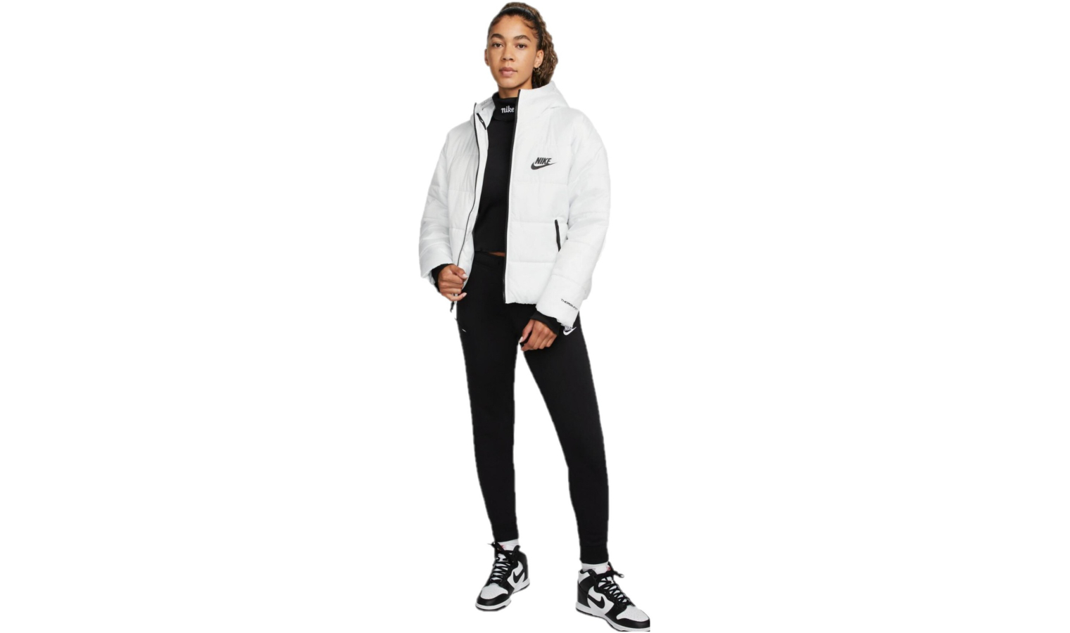 Womens winter jacket Nike W NSW SYN TF RPL HD JKT W white | AD