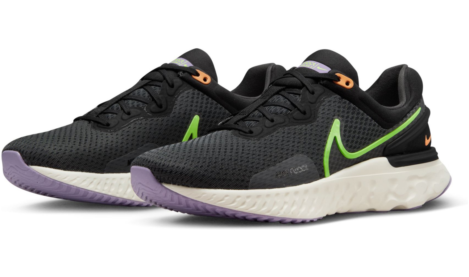 Mens running shoes Nike REACT MILER 3 black | AD Sport.store