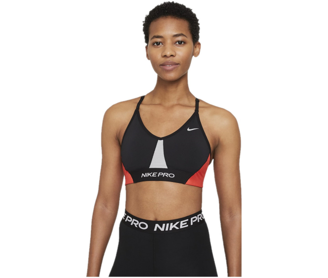 Womens sports bra with support Nike PRO INDY W black