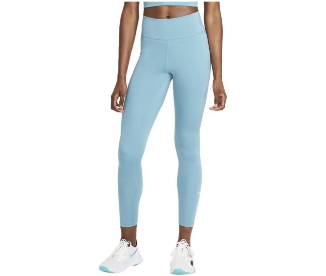 Womens high waisted compression leggings Nike ONE W turquoise