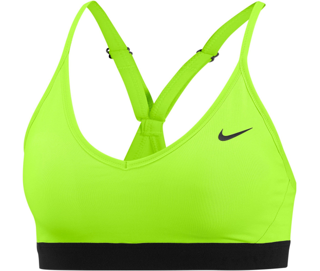 Womens sports bra with support Nike INDY BRA W yellow