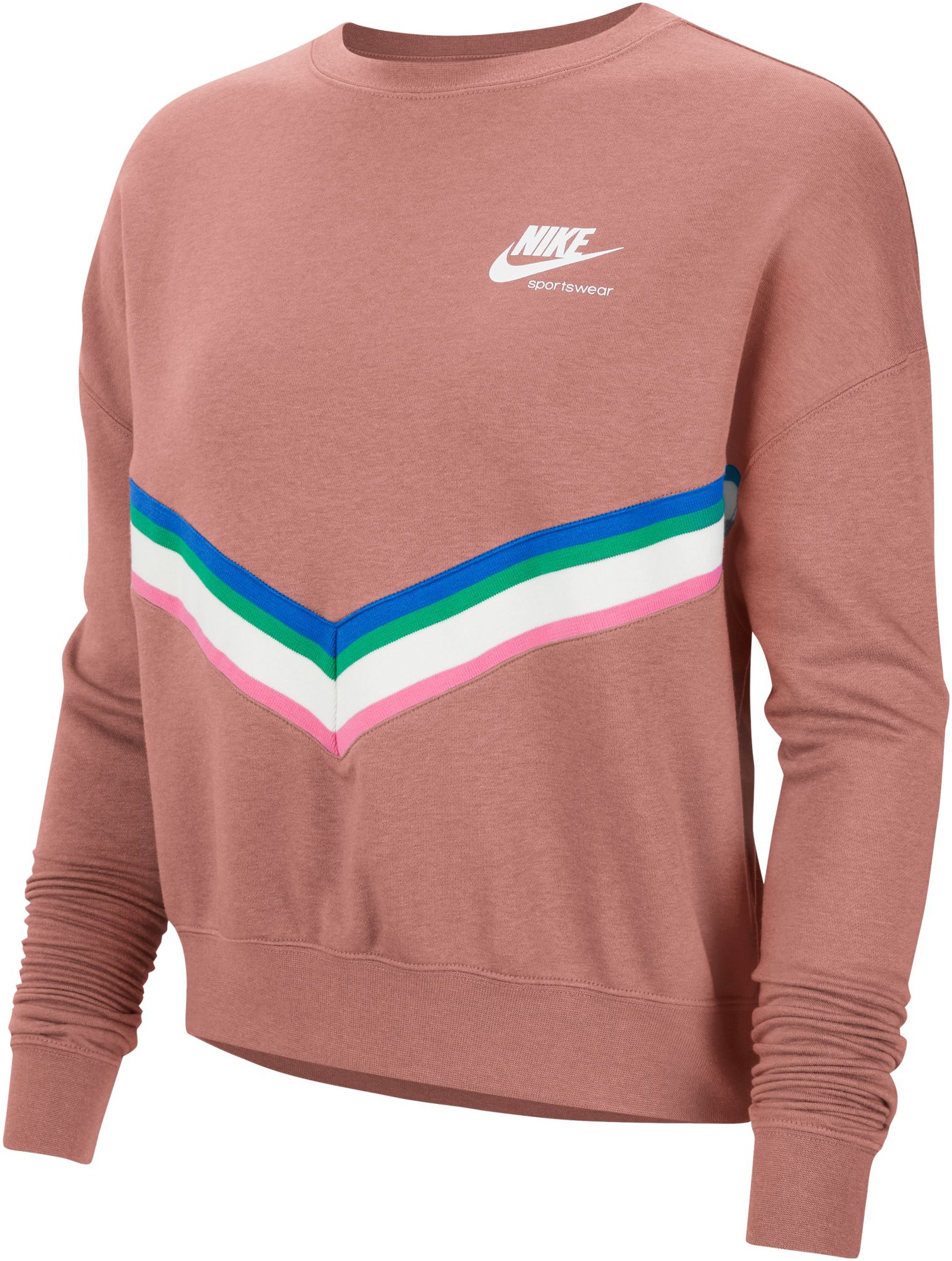 Rust pink best sale nike sweatshirt