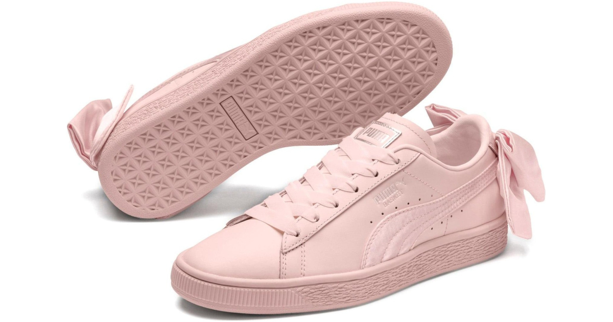 Puma satin bow sneakers best sale