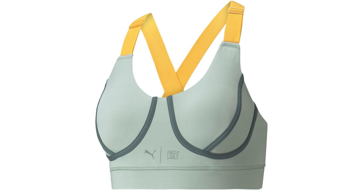 PUMA Women's Train First Mile Mid Impact Bra