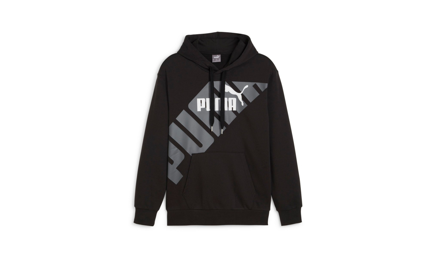 Mens leisure sweatshirt Puma POWER GRAPHIC HOODIE black | AD