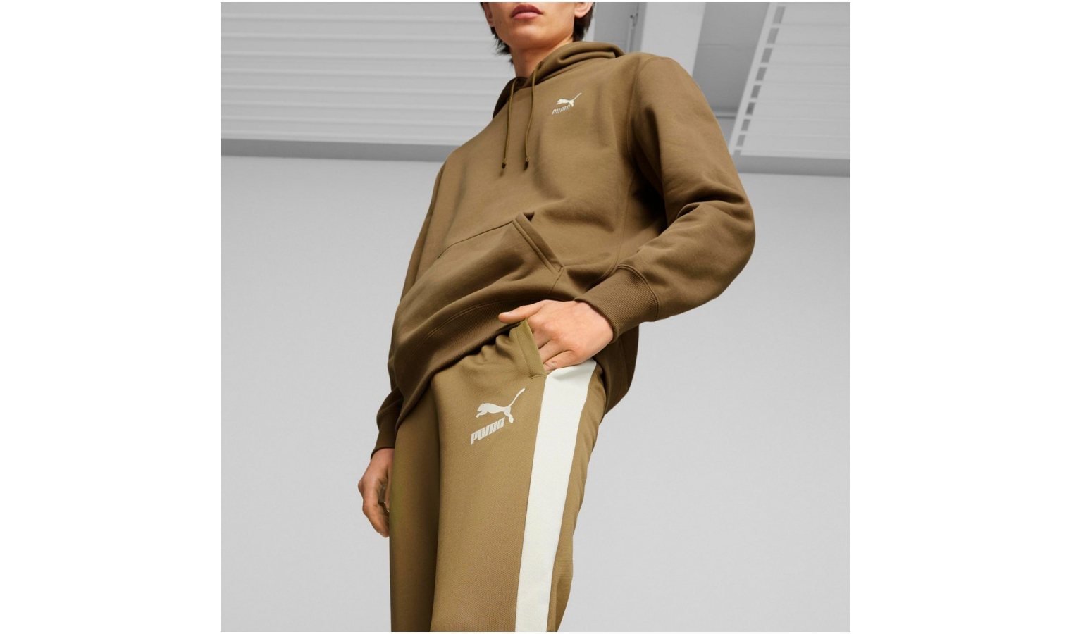 Brown puma cheap tracksuit