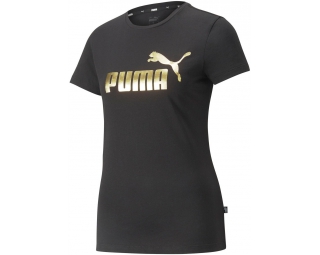 Womens functional ESS+ sleeve shirt METALLIC Puma TEE W short | LOGO AD