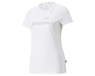 Puma ESS+ METALLIC LOGO TEE W