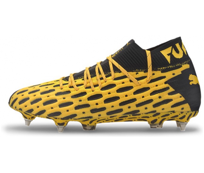 Soft ground football boots Puma FUTURE 5.1 NETFIT MXSG yellow | AD