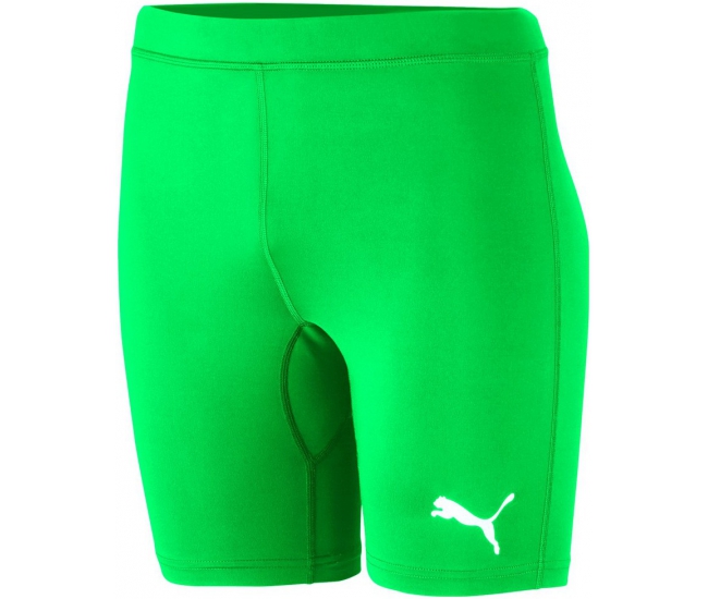 Kids compression shorts Puma LIGA BASELAYER SHORTTIGHT JR K green