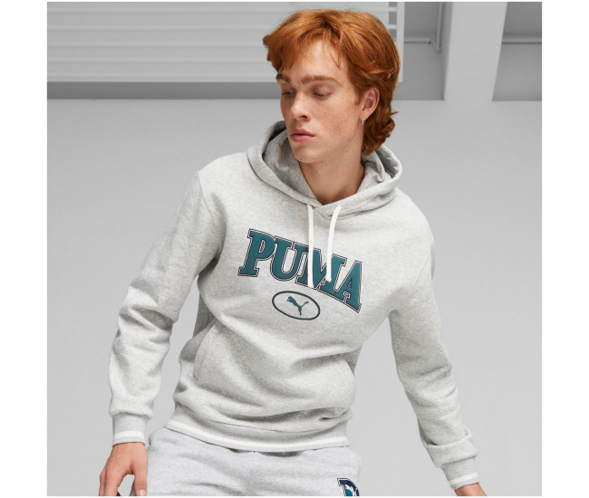 Puma grey hoodie best sale