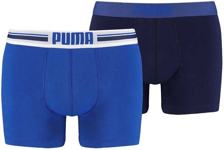 Mens boxers Puma PLACED LOGO BOXER (2 PCS) blue