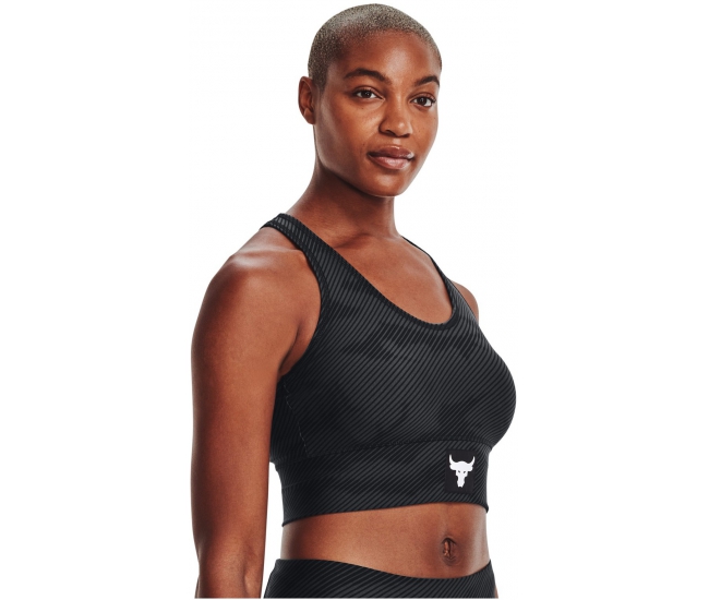Under Armour Project Rock Sport Bra Womens Large 1356963-569 Red
