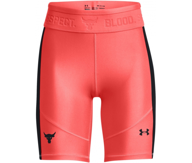 Womens compression shorts Under Armour UA PRJCT ROCK HG BIKE SHORT W red
