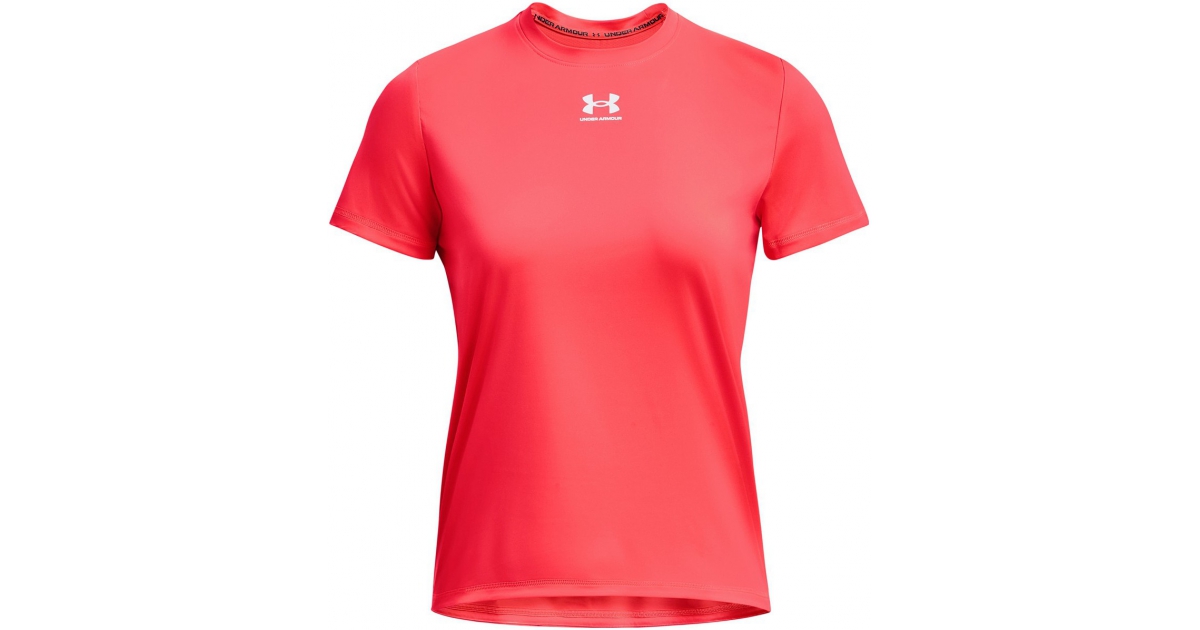 Womens functional short sleeve shirt Under Armour CHALLENGER PRO TRAIN SS W  red