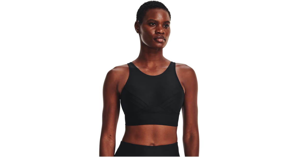 Under Armour Training Plus Infinity mid support sports bra in black