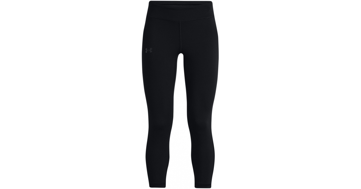 Kids high waisted compression 3/4 leggings Under Armour ARMOUR ANKLE CROP K  black