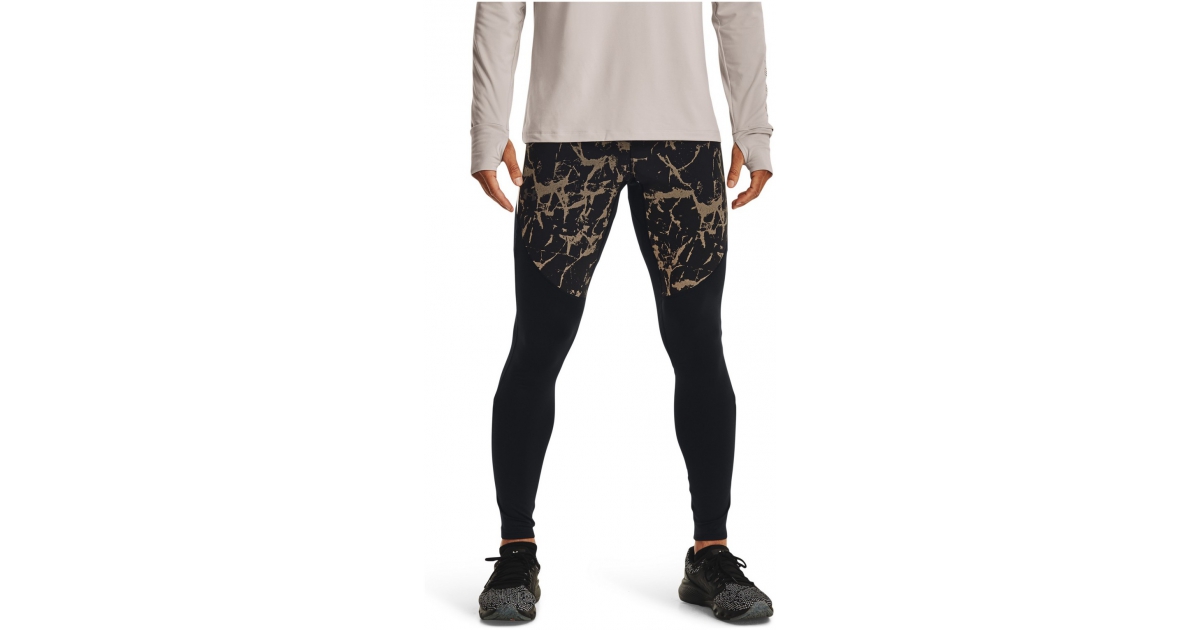 Mens compression leggings Under Armour OUTRUN THE COLD TIGHT black