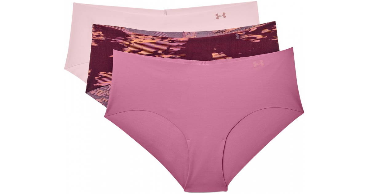 Under Armour - Womens Ps Thong 3Pack Print Underwear Bottoms
