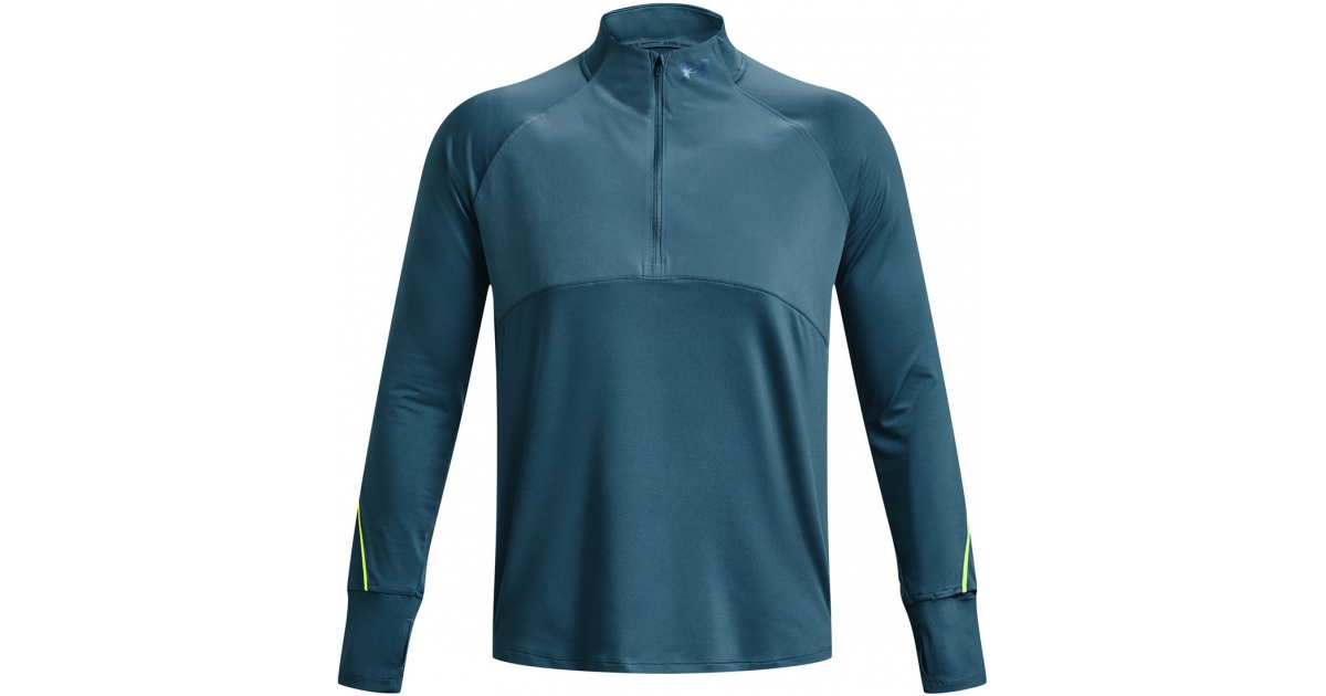 Mens functional long sleeve shirt Under Armour QUALIFIER RUN 2.0 HZ grey