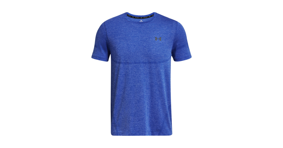  UA Seamless Grid SS, Blue - men's short sleeve t-shirt -  UNDER ARMOUR - 36.07 € - outdoorové oblečení a vybavení shop
