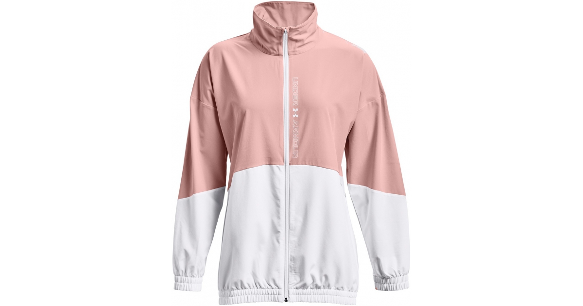 Jackets Under Armour Woven FZ Jacket Pink