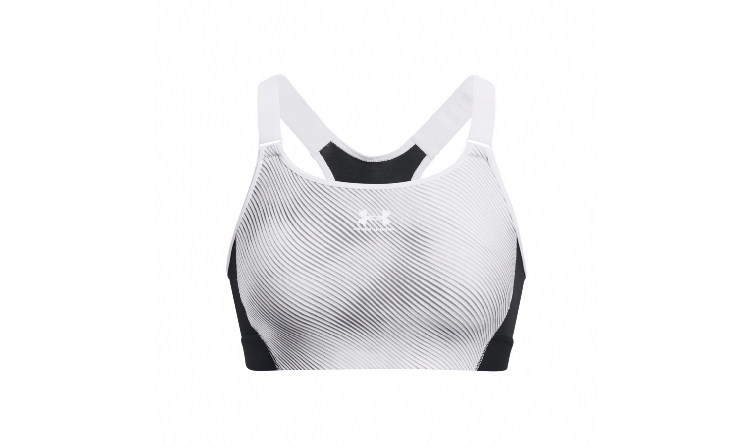 Womens sports bra with support Under Armour HG ARMOUR HIGH PRINT W black