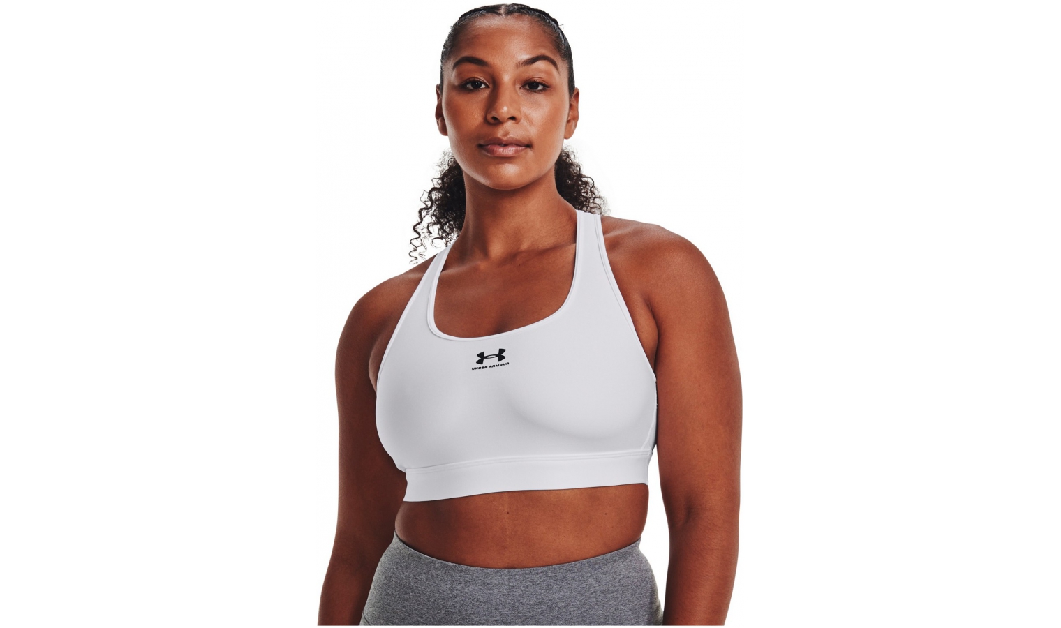 Womens sports bra with support Under Armour HG ARMOUR MID PADLESS W red