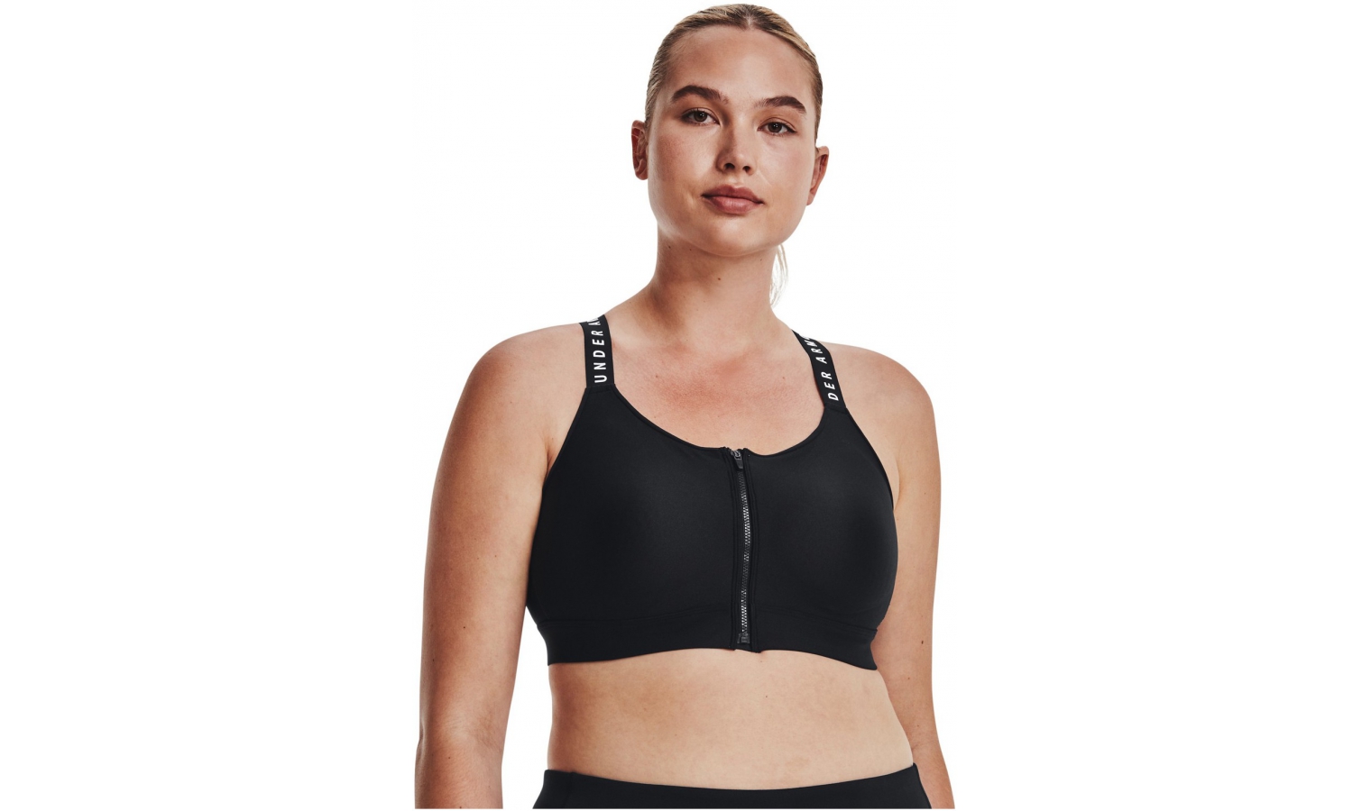 Womens sports bra with support Under Armour INFINITY HIGH BRA ZIP
