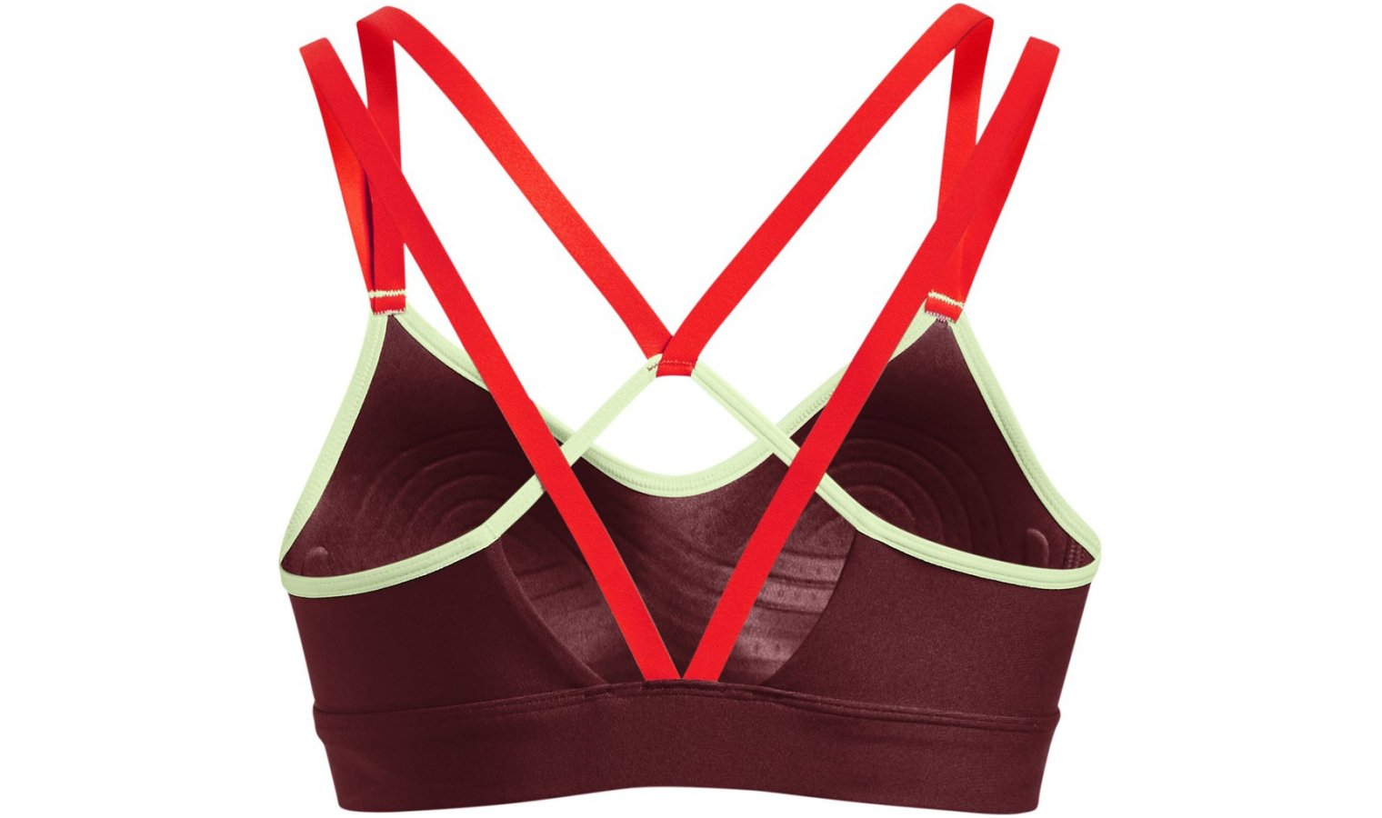 Womens sports bra Under Armour INFINITY LOW STRAPPY W red