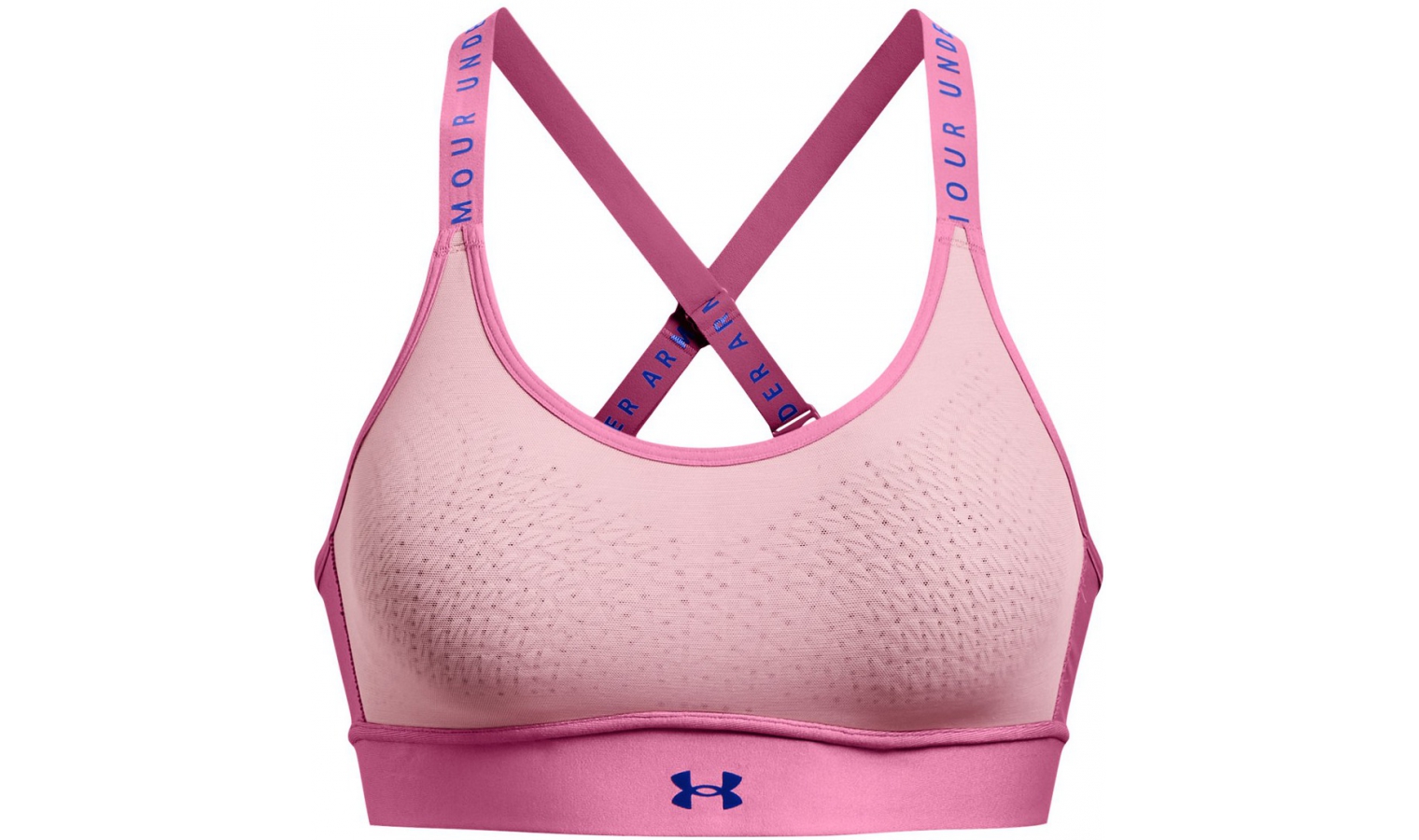 Womens sports bra Under Armour INFINITY MID BRA W pink