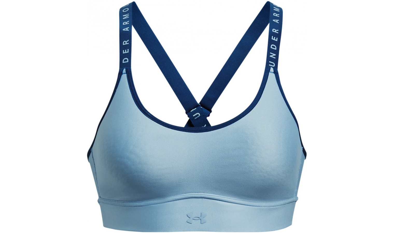 Womens sports bra with support Under Armour INFINITY MID COVERED W blue