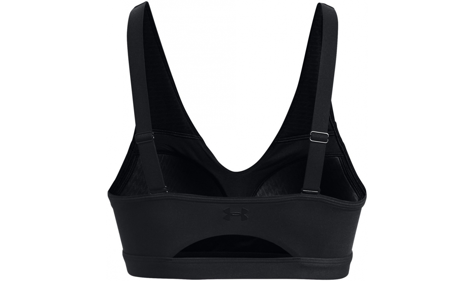 Under Armour Powerprint Mid Black Compression Sports Bra Support Muscles  X-Small
