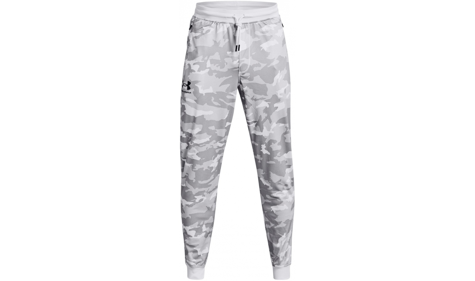 Mens sports pants Under Armour SPORTSTYLE TRICOT P JGR white
