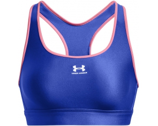 UNDER ARMOUR ~ Women's Fitted Sports Bra Size LARGE (LG) Blue Style  #1311814