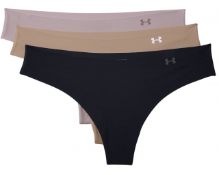 Womens panties Under Armour PS THONG 3PACK W black