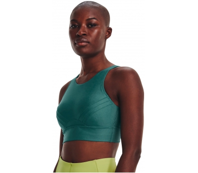 Womens sports bra with support Nike W NK DF INDY PLUNGE CUTOUT BRA W green
