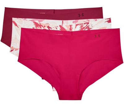 Under Armour Womens Hipster 3-Pack Printed Underwear, Dash  Pink