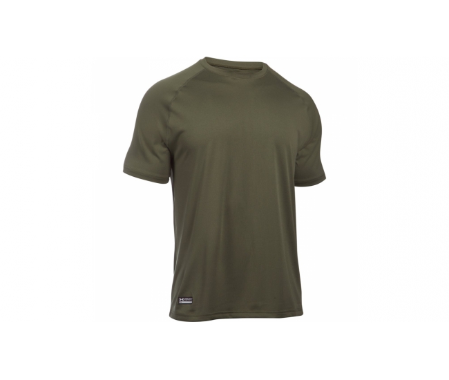 Under Armour 1005684 Men's Tan Tactical Tech Short Sleeve Shirt