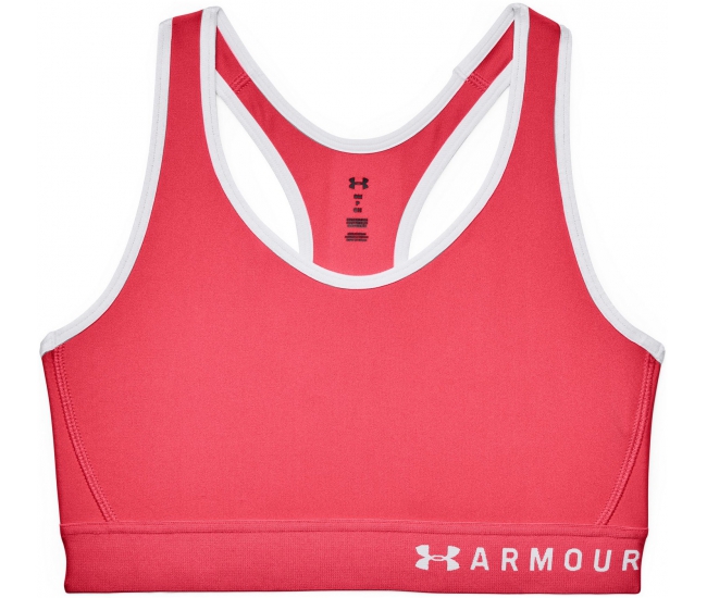Womens sports bra Under Armour ARMOUR MID KEYHOLE BRA W pink