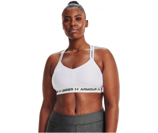 Under Armour Women's Crossback Low-Impact Sports Bra - White/Black, Shop  Today. Get it Tomorrow!
