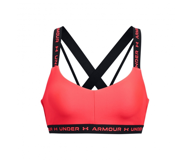 Womens sports bra Under Armour UA CROSSBACK LOW W red
