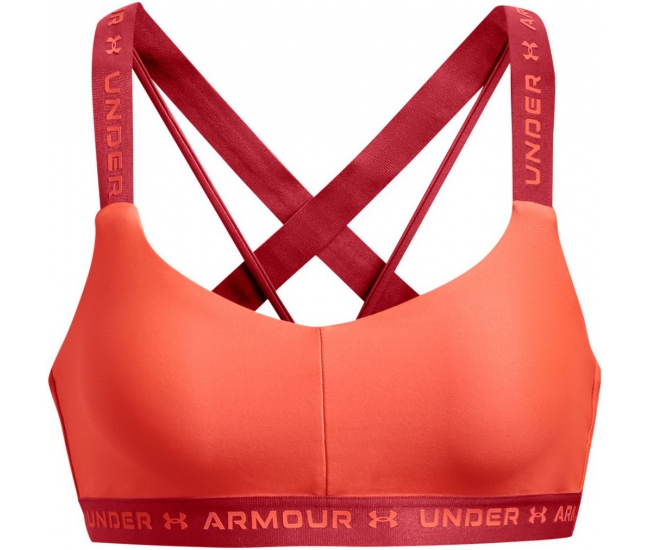 Womens sports bra Under Armour CROSSBACK LOW W orange
